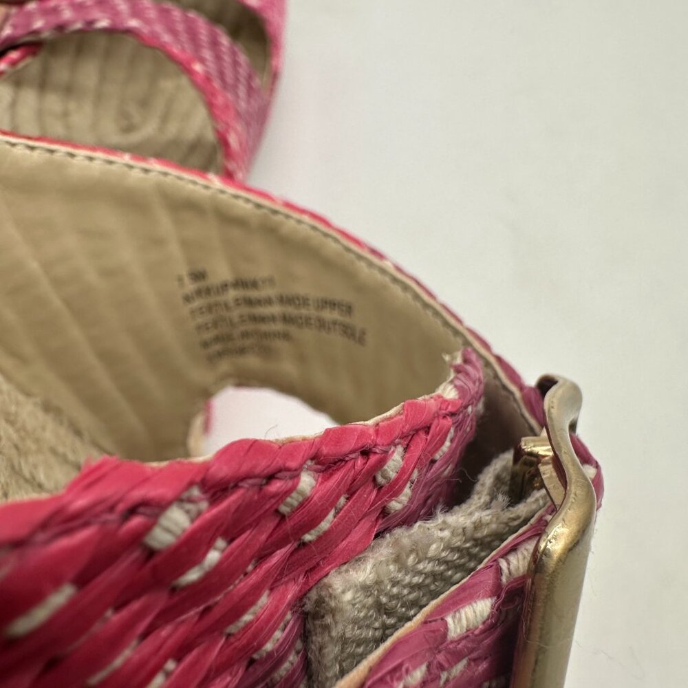 New Womens Haute Hippie Pink Twine Sandals Shoes Slides 7.5 M 7 1/2 - Picture 3 of 5